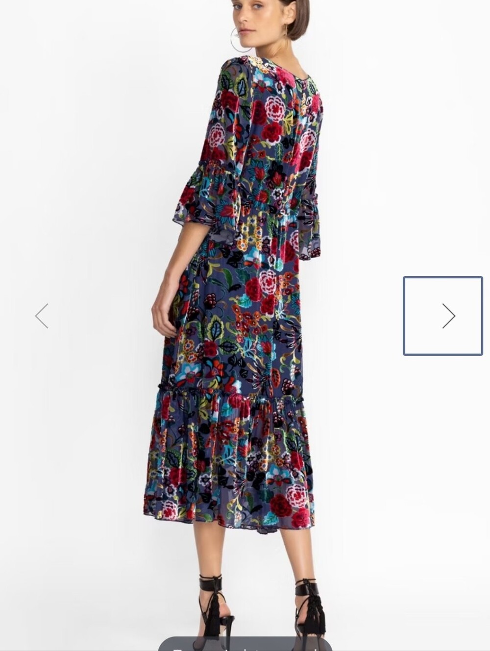 NEW $528 JOHNNY WAS Minto Burnout Tanya Dress XXL - Picture 3 of 12